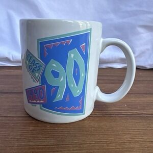 Vintage Class of 1990 Coffee Mug Graduation Ceramic Cup Retro 90s‎ Keepsake